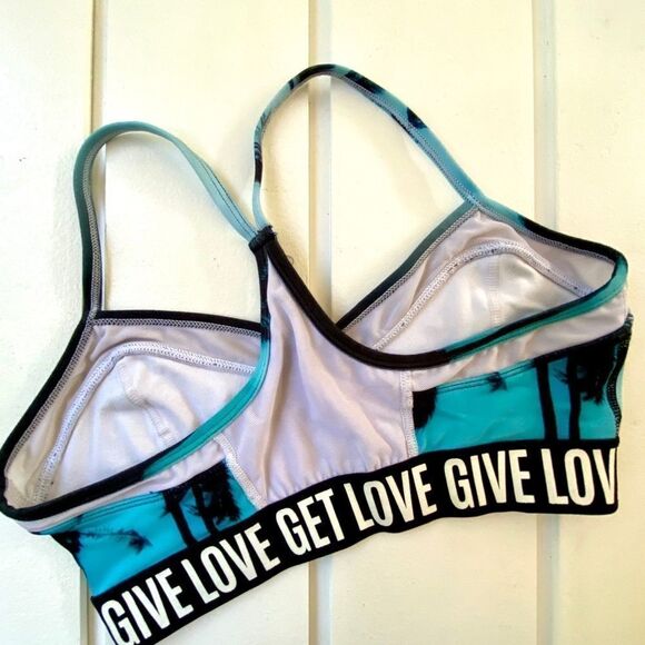 Betsey Johnson Sports Bra Or Bikini Swim Top Size Small - Picture 4 of 5